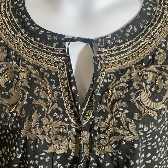 Chico’s Embellished Tunic, Black, XL - Picture 2 of 6